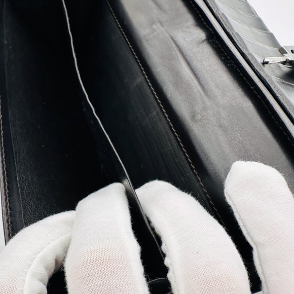 Gucci Long Sherry Line Silver clasp Wallet - Picture 6 of 10